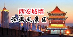 国产操大逼的视频中国陕西-西安城墙旅游风景区